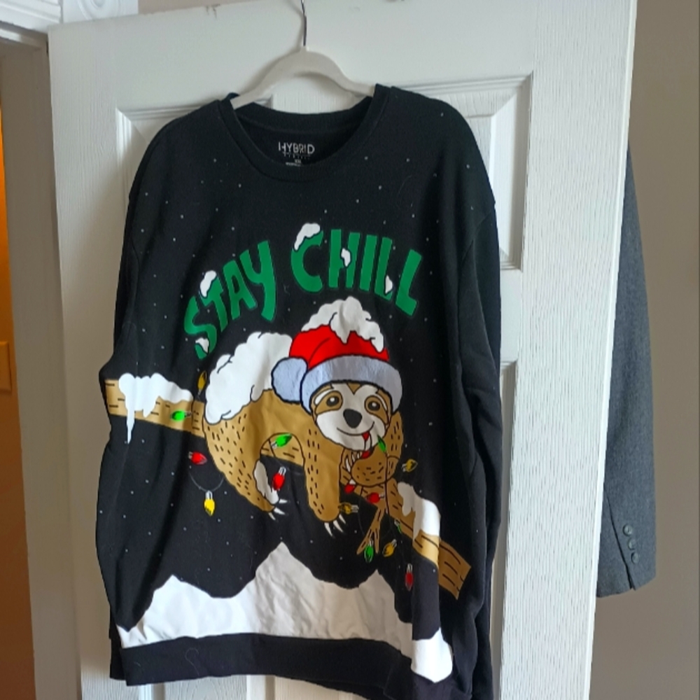 ARE. YOU CHILLING YET? Have some  fun staying warm with this Sloth! Size XXL.
